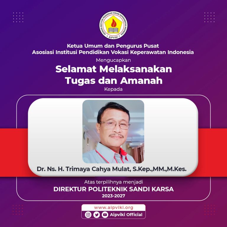 Read more about the article Selamat kepada Dr. Ns. H. Trimaya C.M, S.Kep.,MM,M.Kes. atas terpilihnya menjadi Direktur Politeknik Sandi Karsa