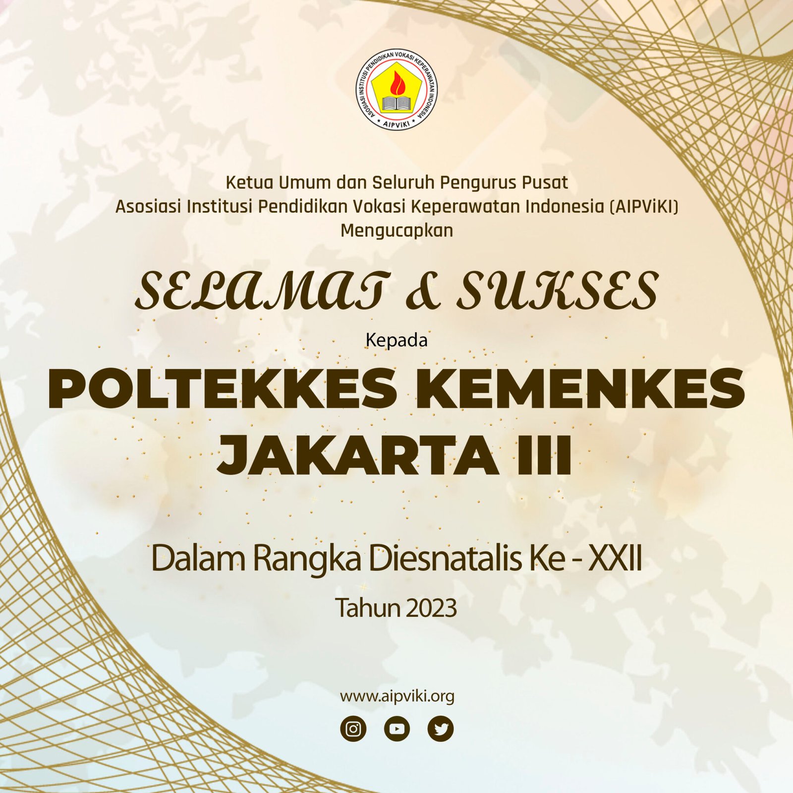 Selamat dan Sukses kepada Poltekkes Kemenkes Jakarta III dalam rangka ...
