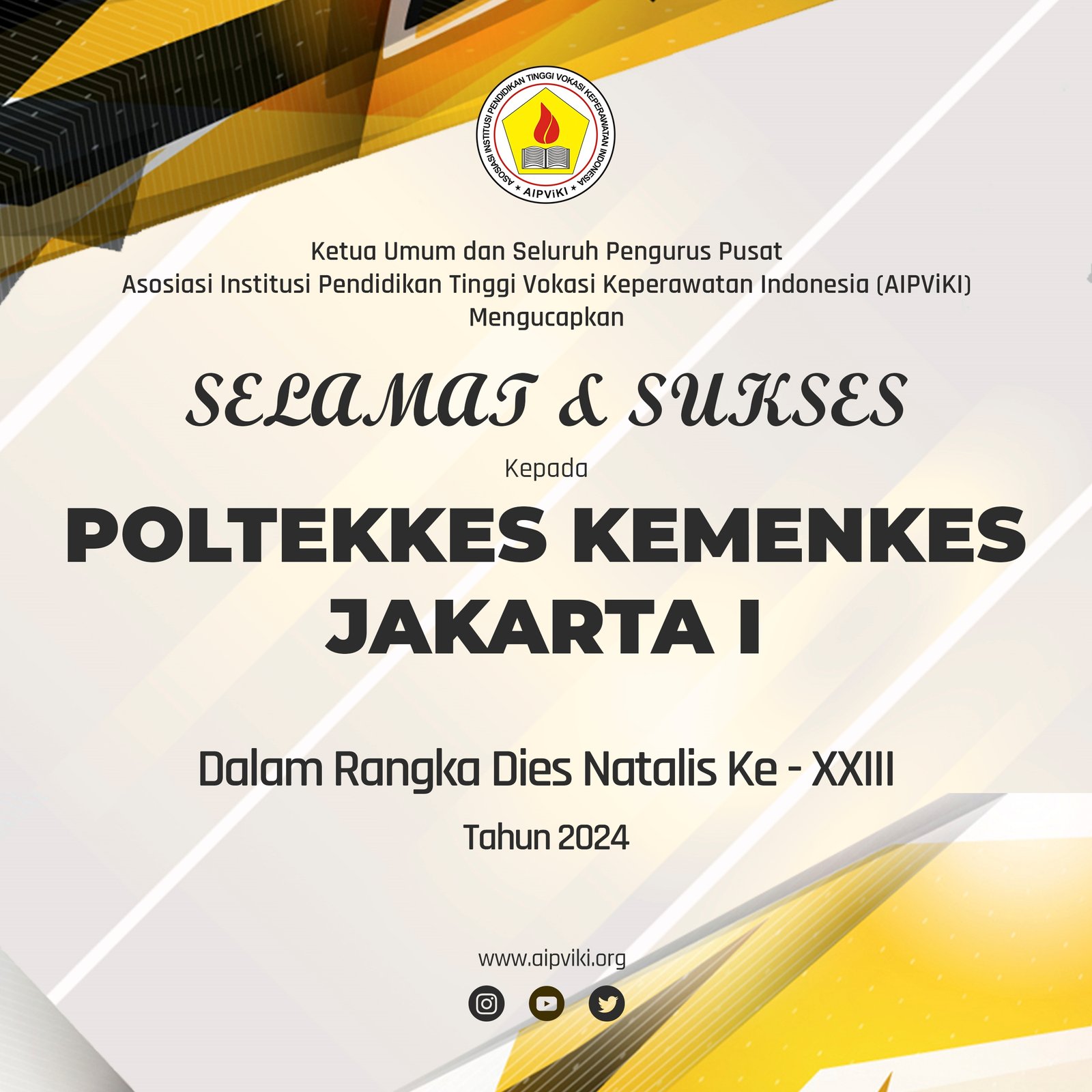 Read more about the article Selamat & Sukses: Dies Natalis Poltekkes Kemenkes Jakarta I