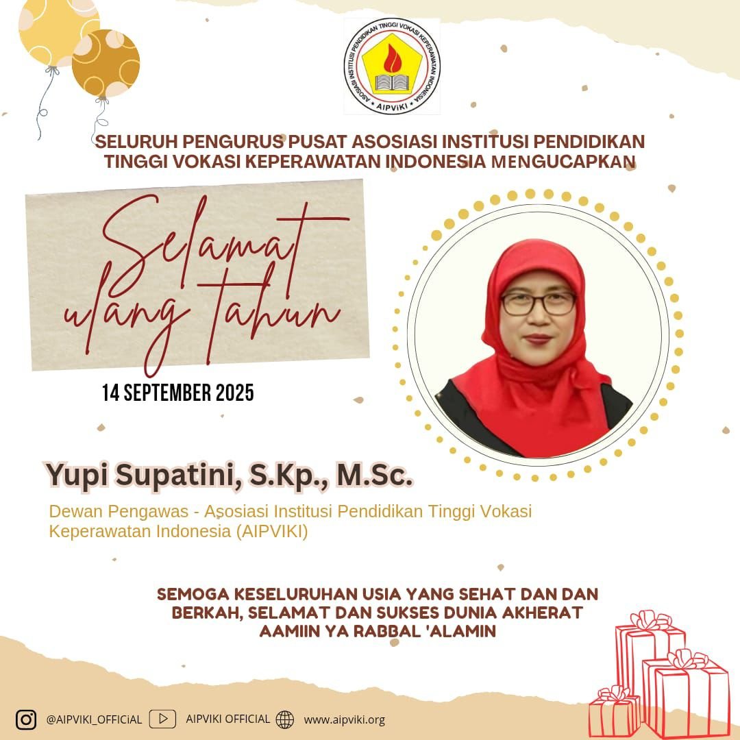Read more about the article Selamat Ulang Tahun kepada Ibu Yupi Supartini, S.Kp.,M.Sc.